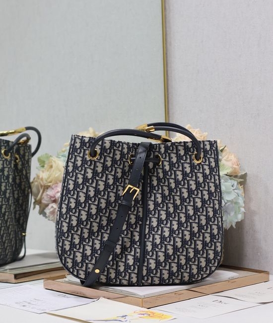 Christian Dior CD Nolita Obliaue Print Large Handbag 2312
