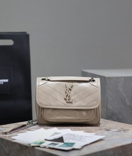 Yves Saint Laurent YSL Niki Leather Shoulder Bag 633151