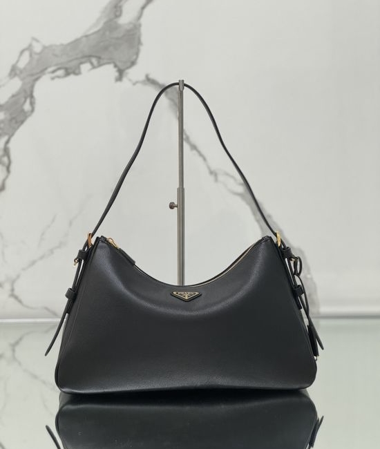 Prada Hobo Soft Leather Large Shoulder Bag 1BC228