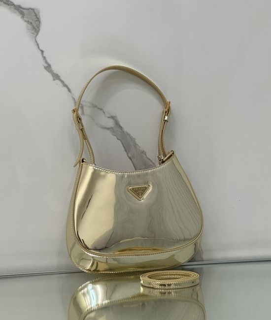Prada Cheo Patent Leather Shoulder Bag 1BC169