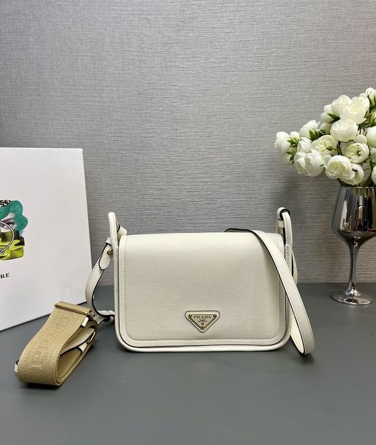 Prada Lindy Grained Leather Shoulder Bag 1BD372