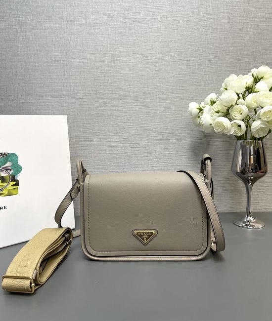 Prada Lindy Grained Leather Shoulder Bag 1BD372