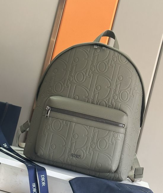 Christian Dior CD Rider 2.0 Embossed Leather Backpack 93328