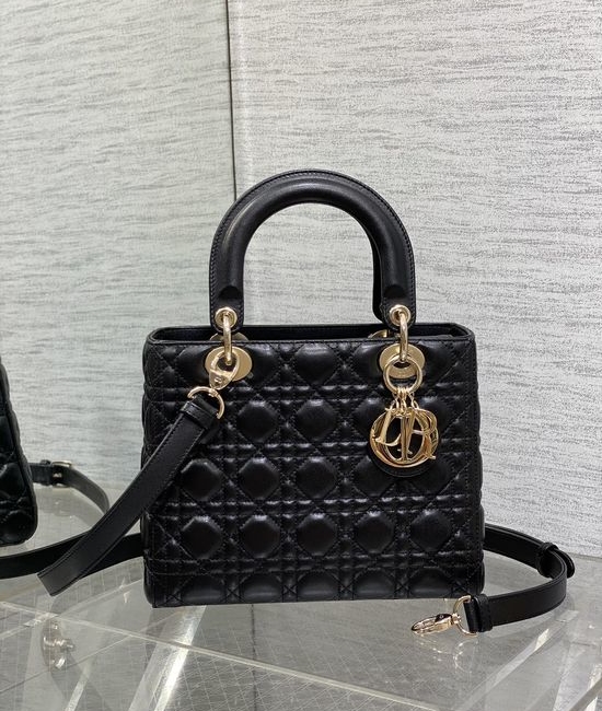 Christian Dior CD Lady Lambskin Quilted Bag 6605