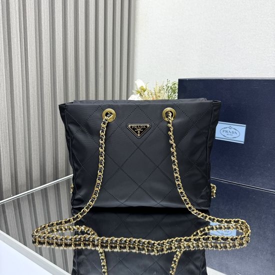Prada Vintage Quilted Chain Shoulder Bag 1BD621