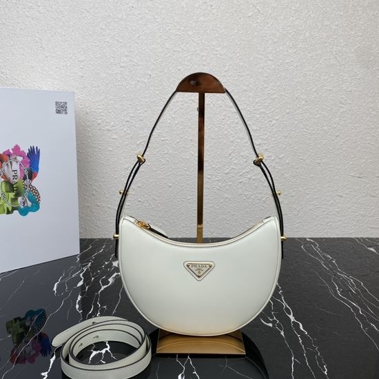 Prada Moon Double Strap Leather Handbag 14010