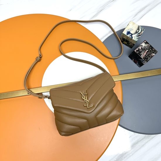 Yves Saint Laurent YSL LouLou Mini Quilted Sheepskin Crossbody Bag 467072