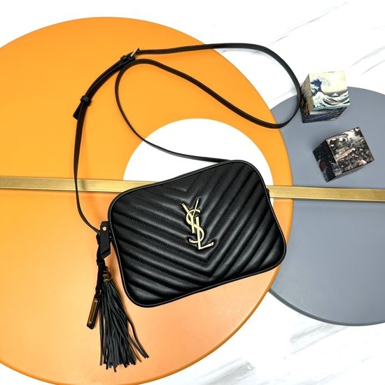 Yves Saint Laurent YSL Lou Camera Bag Gold-tone Hardware 520534-1