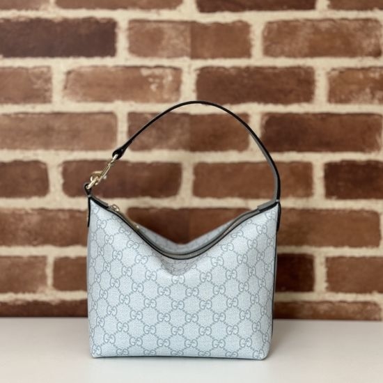 Gucci Handbag Original Leather Grey Blue 795170