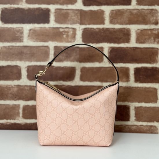 Gucci Handbag Original Leather Grey Pink 795170