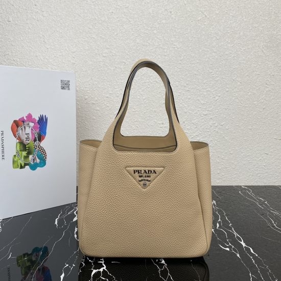 Prada Leather Bucket Tote Handbag 1BG335