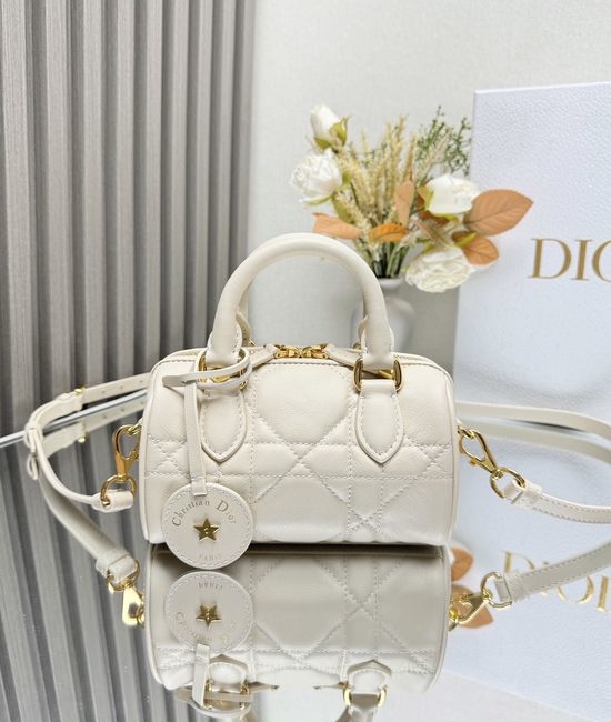 Christian Dior CD DioGroove Apricot Mini Handbag 4000