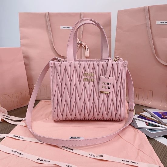 Miu Miu Matelasse Lambskin Tote Bag 5BG263