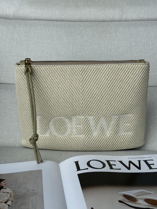 Loewe Anagram Jacquard Leather Pouch 202