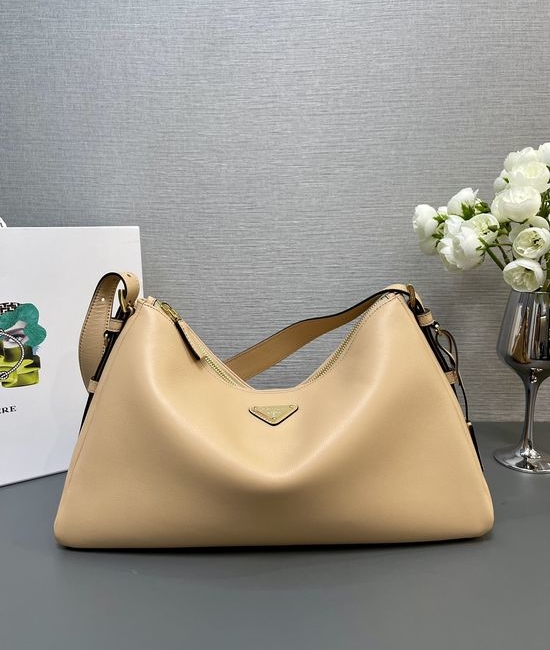 Prada Hobo Soft Leather Shoulder Bag 1BC228