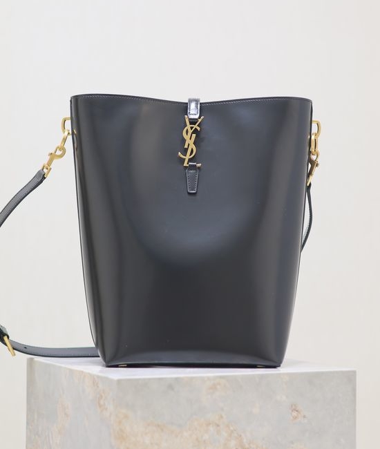 Yves Saint Laurent YSL LE 5A7 Bucket Bag Italian Calfskin Elegant 753825