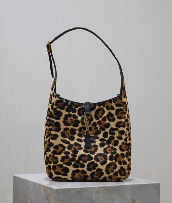 Yves Saint Laurent YSL LE 5A7 Leopard Print Vintage Shoulder Bag 713938