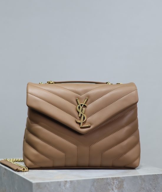 Yves Saint Laurent YSL Loulou Classic Caramel Leather Bag 494699