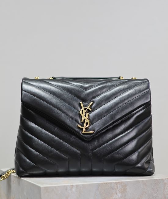 Yves Saint Laurent YSL Loulou Gold Buckle Leather Handbag 487216