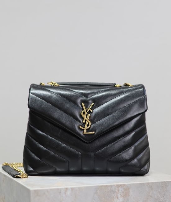 Yves Saint Laurent YSL Loulou Leather Gold Hardware Bag 494699