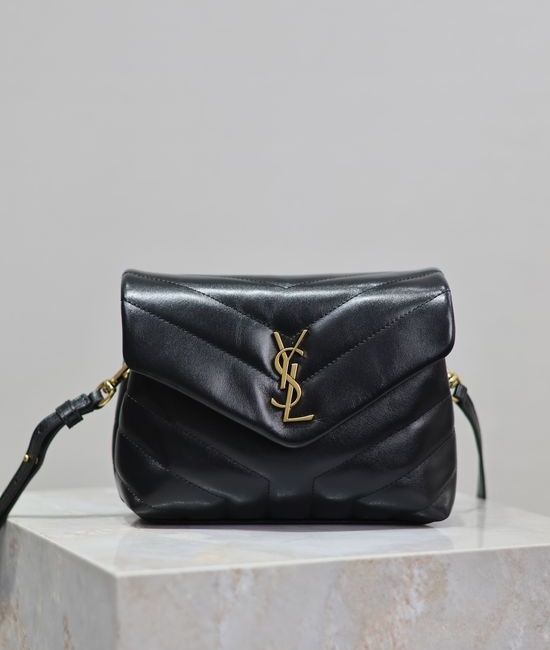 Yves Saint Laurent YSL Loulou Leather Gold Hardware Bag 467072