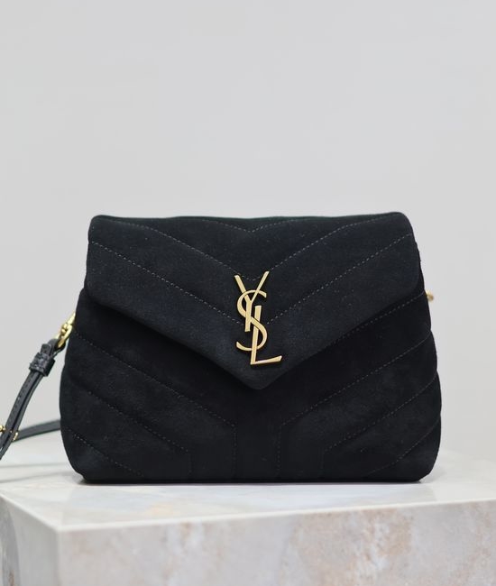 Yves Saint Laurent YSL Loulou Matte Black Crossbody Bag 467072