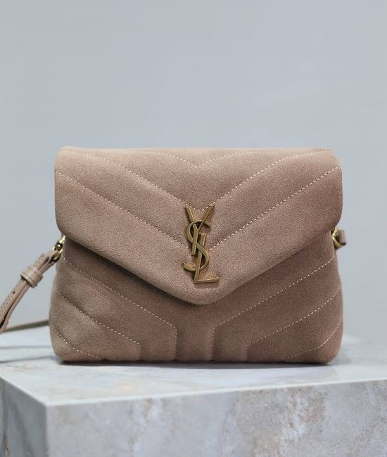 Yves Saint Laurent YSL Loulou Matte Apricot Small Bag 467072
