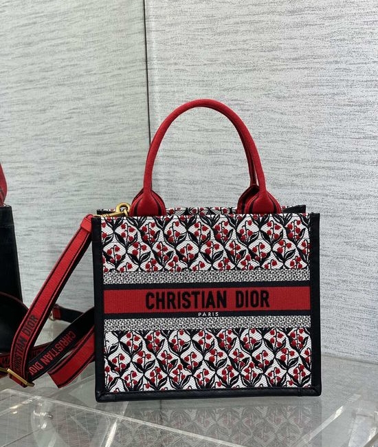 Christian Dior CD Tote Embroidered Shoulder Bag 8004