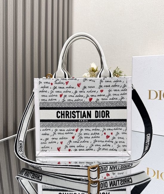Christian Dior CD Tote Qixi Limited Embroidered 11009