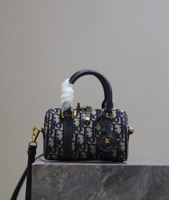 Christian Dior CD Groove 16 Mini Oblique Fabric Handbag 1365