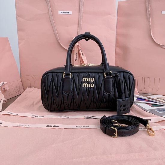 Miu Miu Matelasse Lambskin Bowling Bag 5BB148