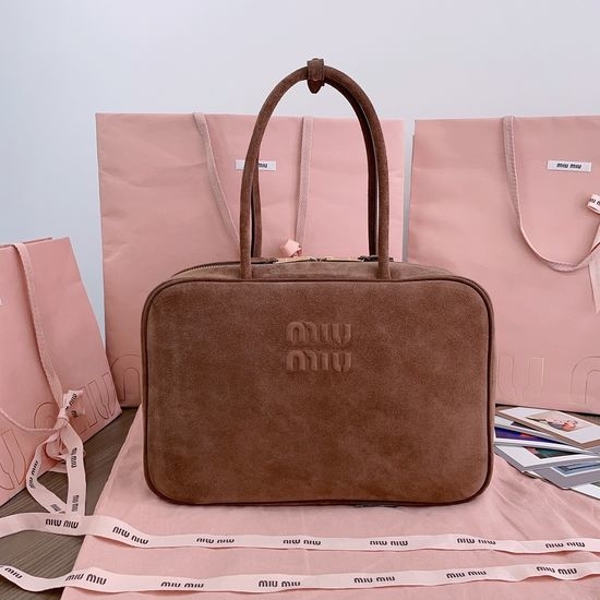 Miu Miu Briefcase Suede Large Capacity 5BB117