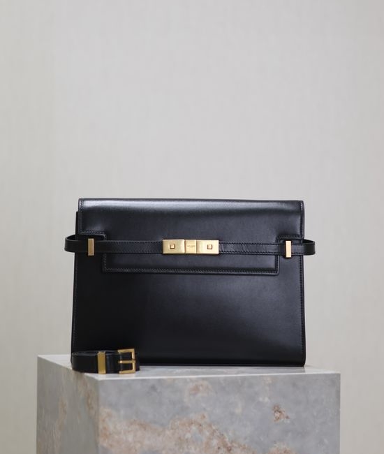 Yves Saint Laurent YSL Manhattan Calfskin Flap Shoulder Bag 579271