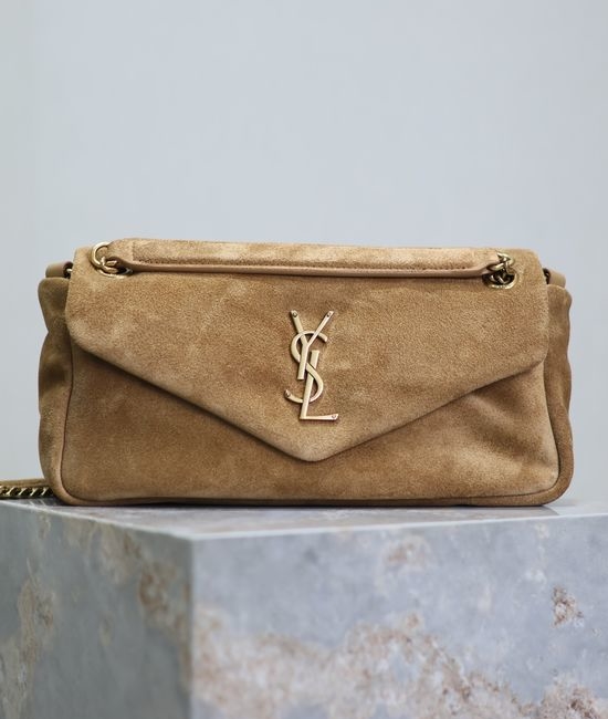 Yves Saint Laurent YSL CALYPSO Suede Magnetic Buckle Bag 734153