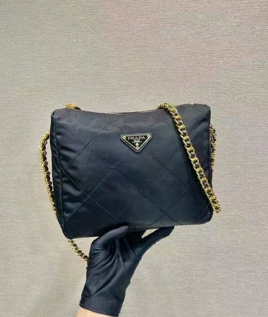 Prada Vintage Quilted Nylon Crossbody Bag 1BD646