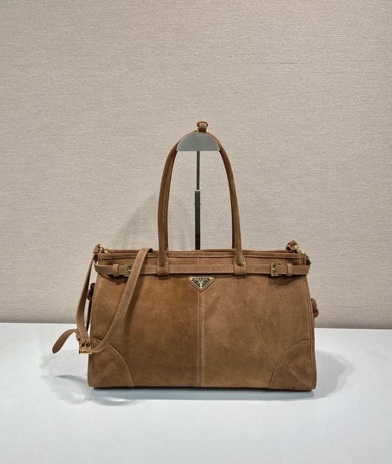 Prada LusSolf Suede Handbag 1BA433