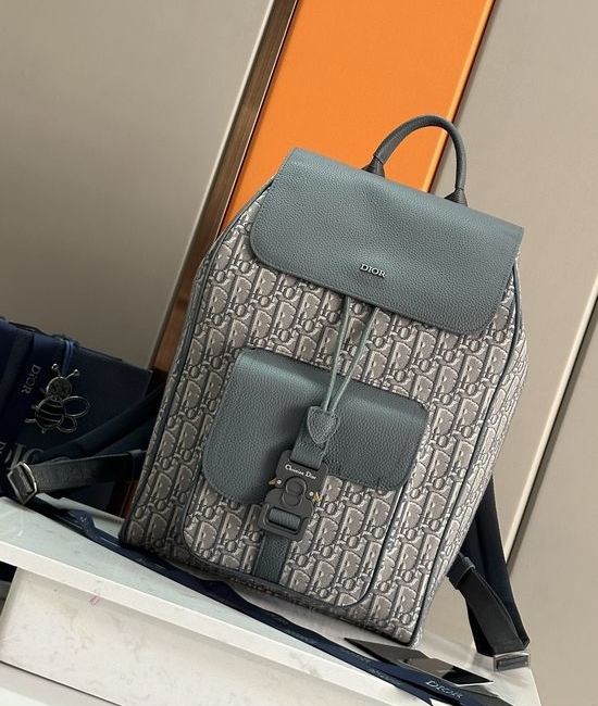 Christian Dior CD Saddle Oblique Print Backpack 93392
