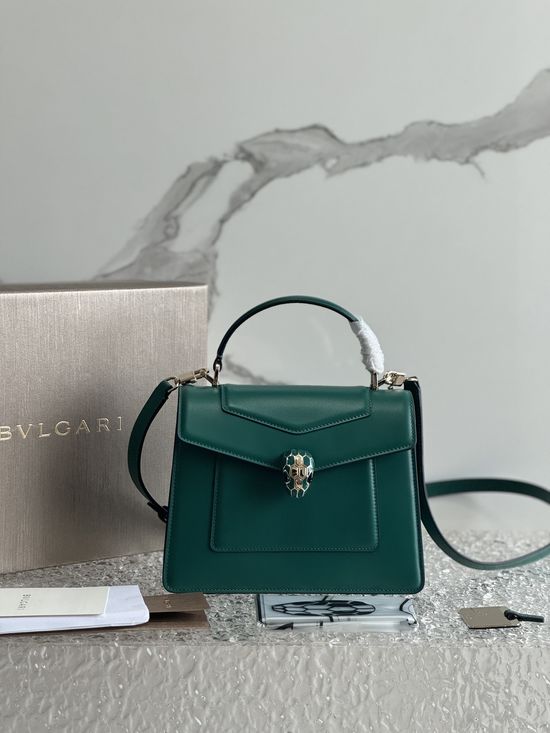 Bvlgari SERPENTI FOREVER Medium Leather Handbag 293665