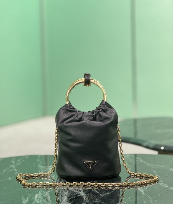 Prada Bucket Bag Nappa Leather With Chain 1BC227