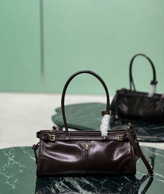 Prada SoftLux Leather Detachable Shoulder Strap Bag 1BA426