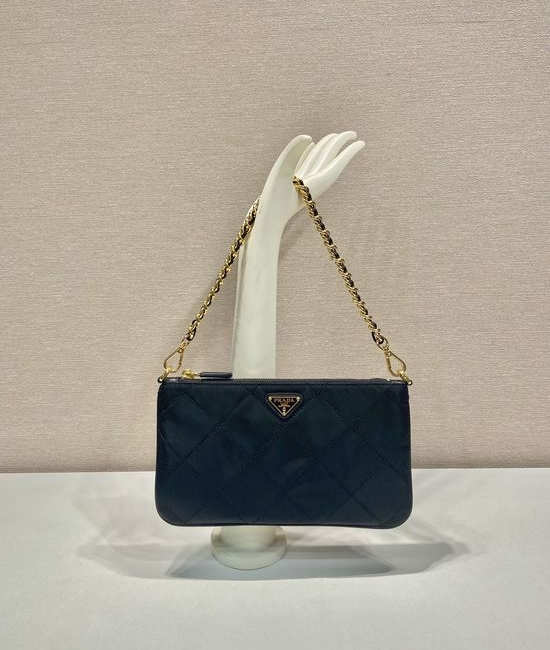 Prada Hobo Re-Nylon Chain Handle Shoulder Bag 1Nl054