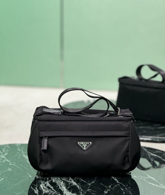 Prada Nylon Saffiano Leather Messenger Bag 1147