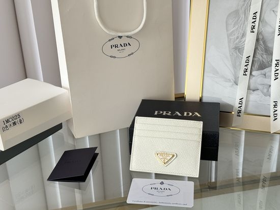 Prada Saffiano Leather Card Holder 12002