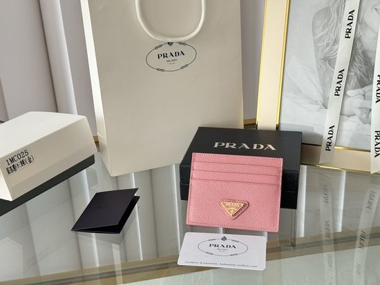 Prada Saffiano Leather Card Holder 12001