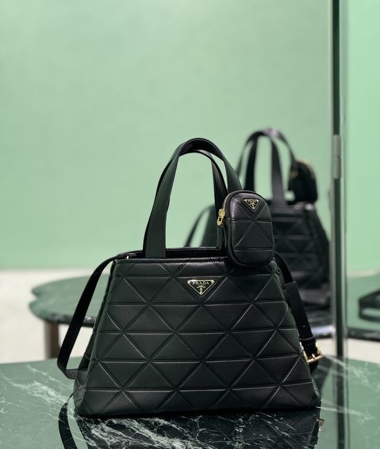 Prada Matinee Quilted Leather Tote Bag 1BG545