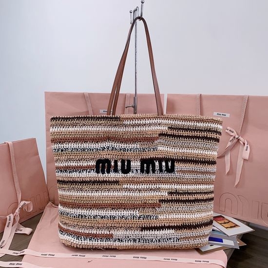 Miu Miu Handmade Cookie Woven Bag 5BG228
