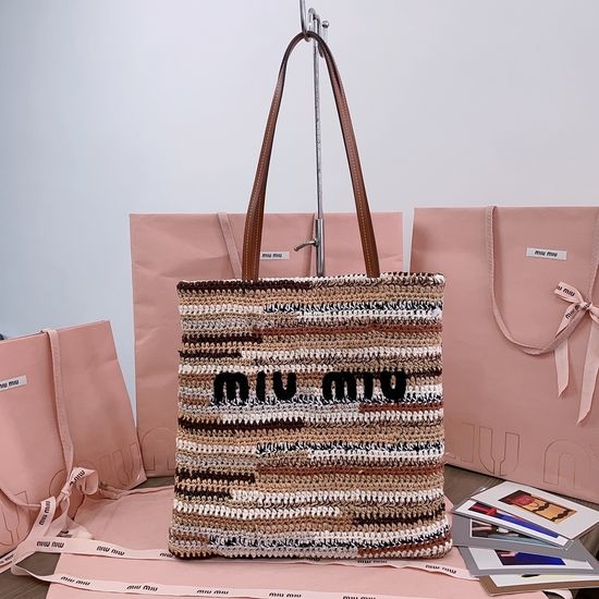Miu Miu Handwoven Crochet Tote 5BG248