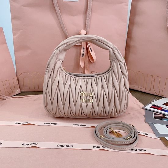 Miu Miu MiuWander Matelasse Textured Handbag 5BC125