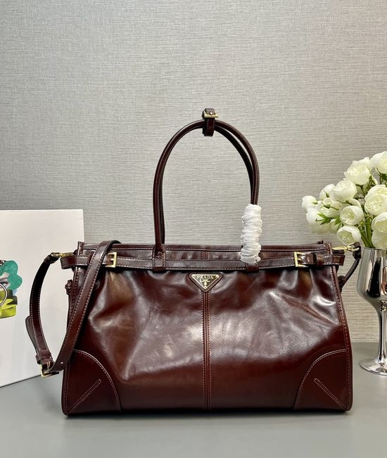 Prada LusSolf Patent Leather Tote 1BA433