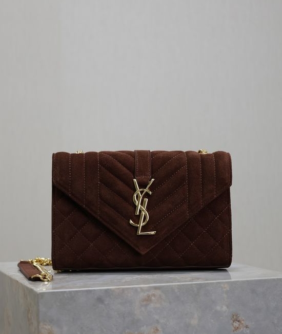 Yves Saint Laurent YSL Envelope Small Quilted Crossbody Bag 526286